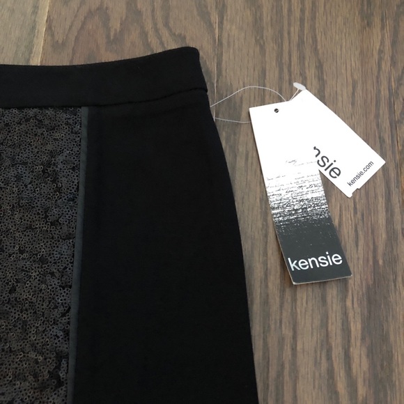 Kensie Sequin Panel Mini Skirt - Picture 2 of 5